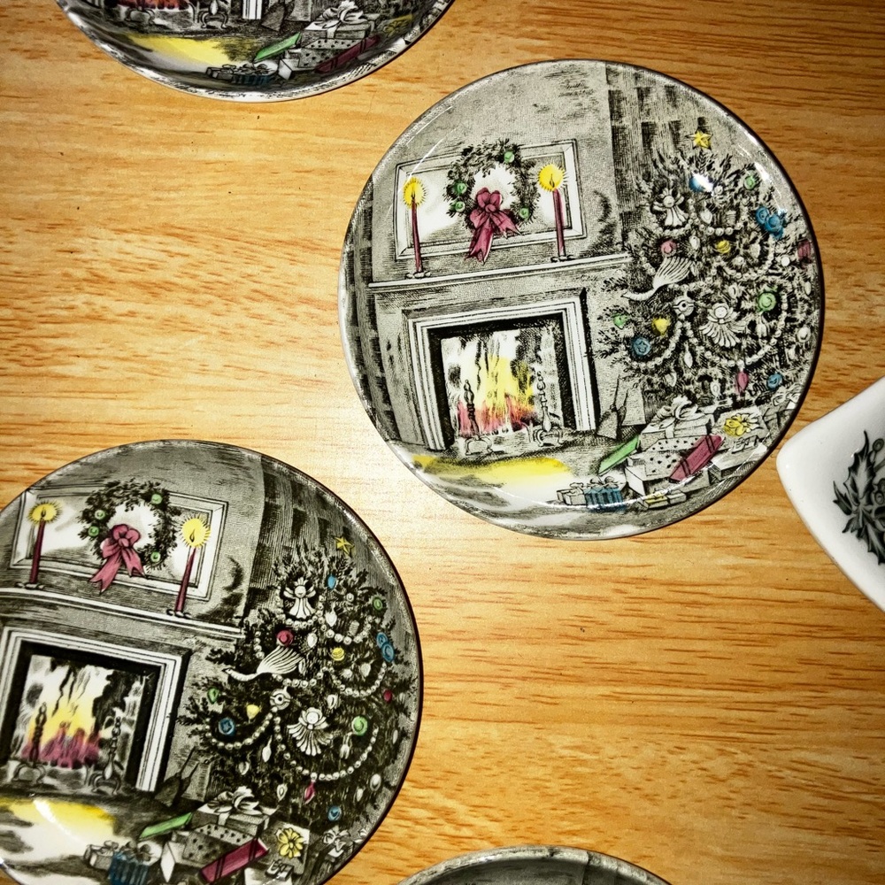 Vintage Johnson brothers Holiday Tree Serving Platter Set - Picture 6 of 8